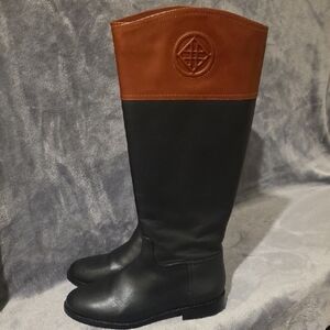 ANTONIO MELANI Black and Brown Heeled Boots
